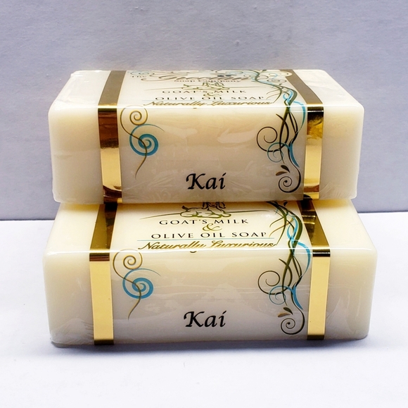 The Grecian Soap KAI Goat's Milk & Olive Oil Natural Beauty Bar, 6 oz (2 pack) - Picture 3 of 6
